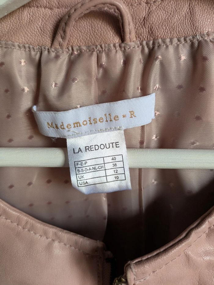 Veste en cuir Mademoiselle R La redoute - photo numéro 3