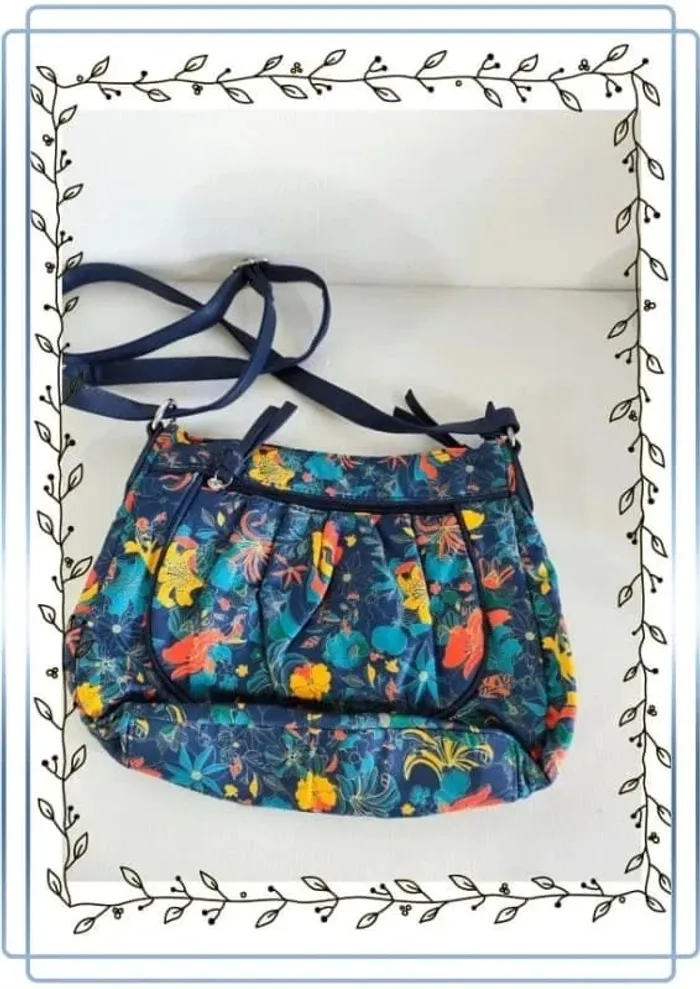 Sac à bandoulière multicolore, très bon état, 30x20cm