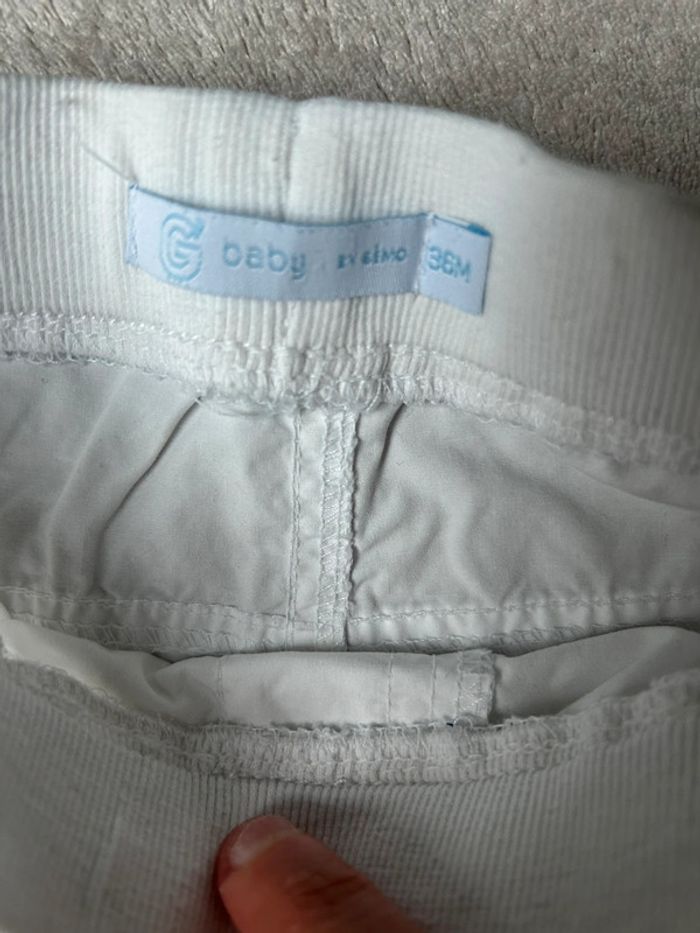 Pantalon gémo blanc 3 ans - photo numéro 5