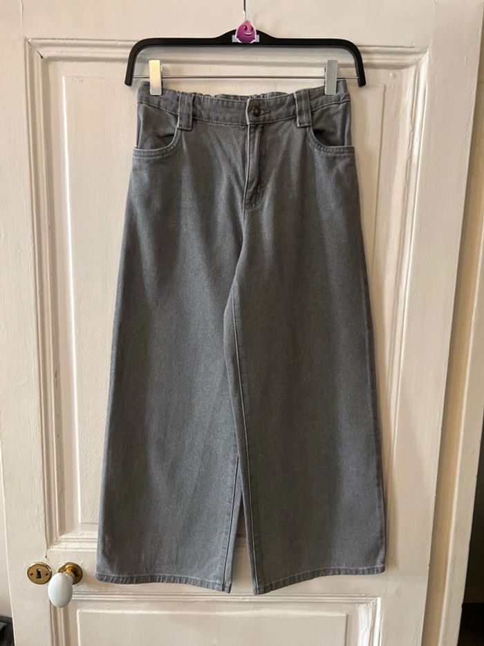 Jean court taille haute gris 12 ans - Monoprix Teens