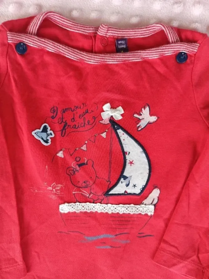 T-shirt ML Sergent Major 9 mois - photo numéro 2
