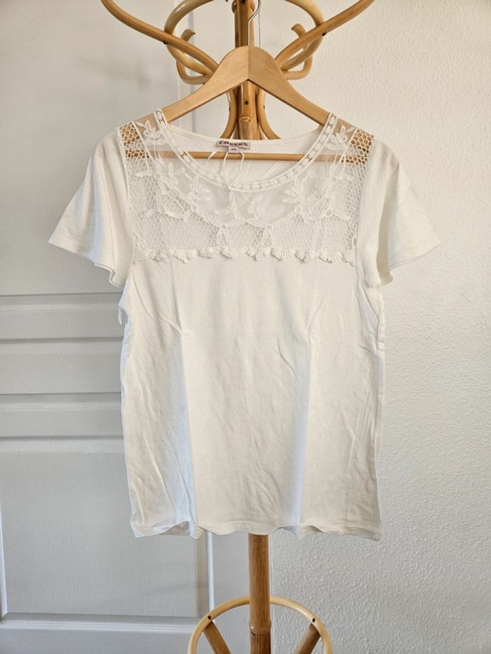 Tee-shirt blanc taille 34 Creeks neuf