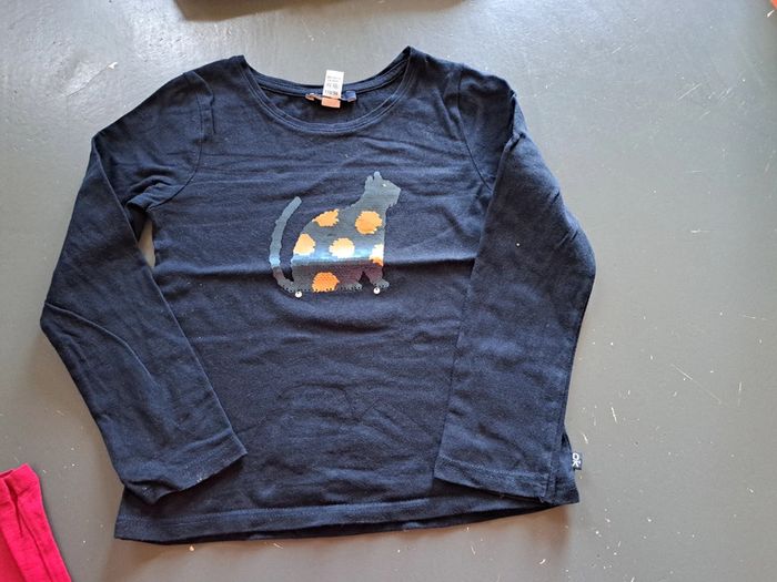 Lot de 3 tee-shirts manches longues fille 5 ans - photo numéro 7