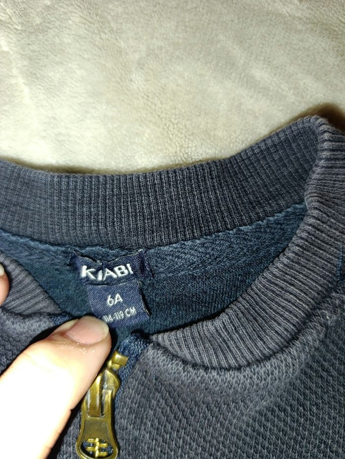 Lot 2 gilets bleu marine garçon 6 ans - photo numéro 2