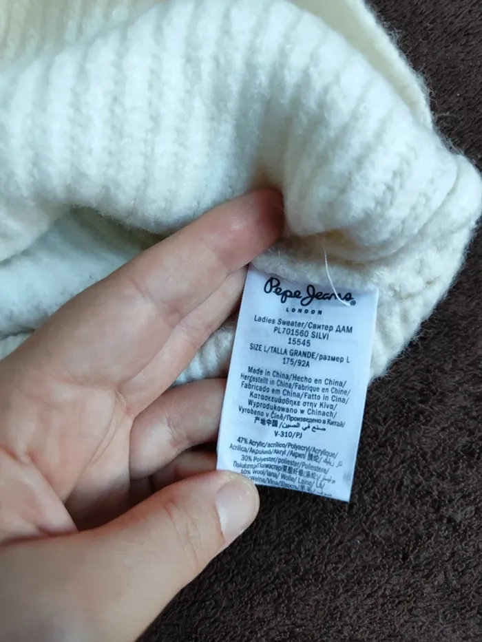 Pull-femme- pepe jeans -Dua lipa - L - photo numéro 6