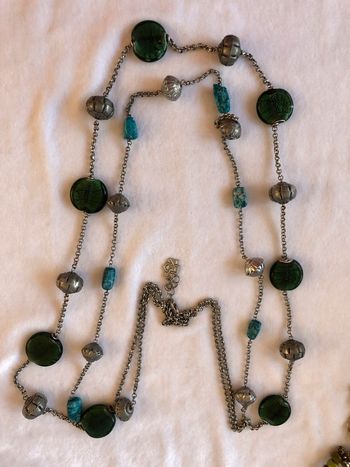 Collier vert, turquoise