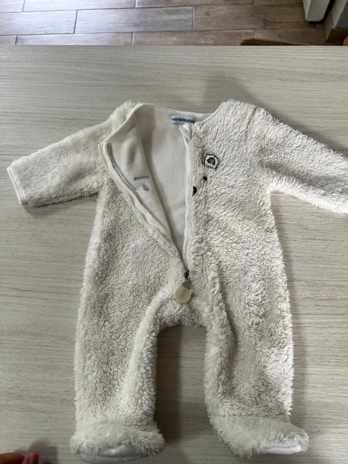 Pyjama Verbaudet crème 1 mois - photo numéro 3