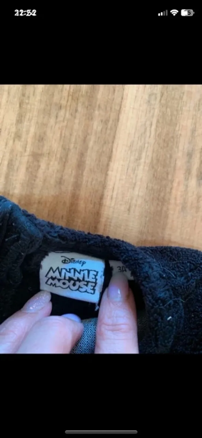 Ensemble 3 pièces avec pull Disney Minnie et legging simili taille 3 ans - photo numéro 3
