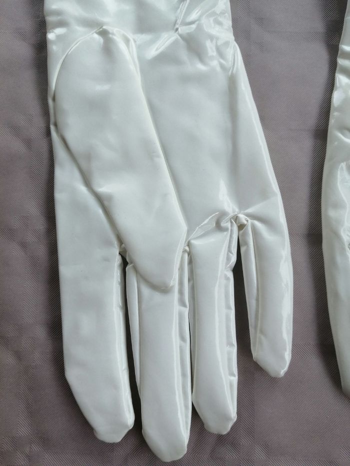 Fetish gants en vinyle blancs t xl