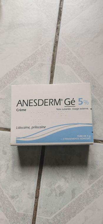 Crème anesthésiante lidocaine
