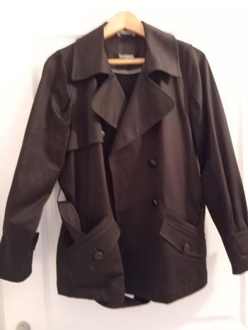 TRENCH NOIR NEUF
