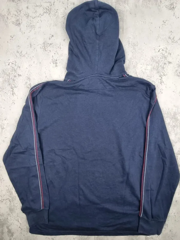 Sweat fin à capuche Tommy Hilfiger bleu marine L Hommes (mesures en photos) - photo numéro 4
