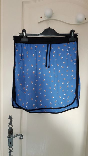 Jupe bleue camaieu T36