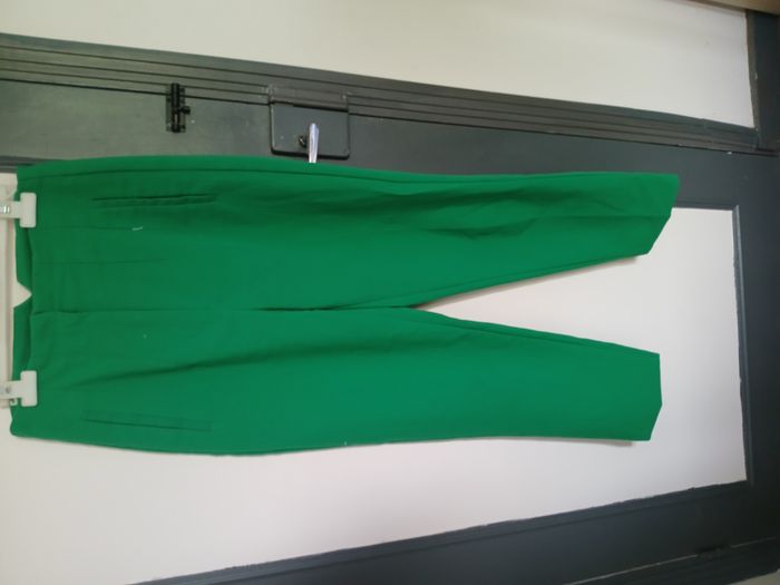 pantalon à pinces vert