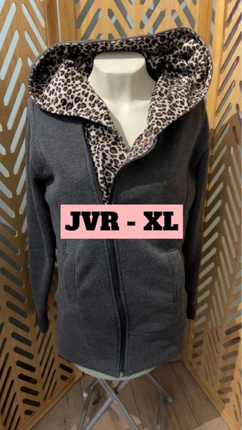 Versé à capuche xl léopard 
