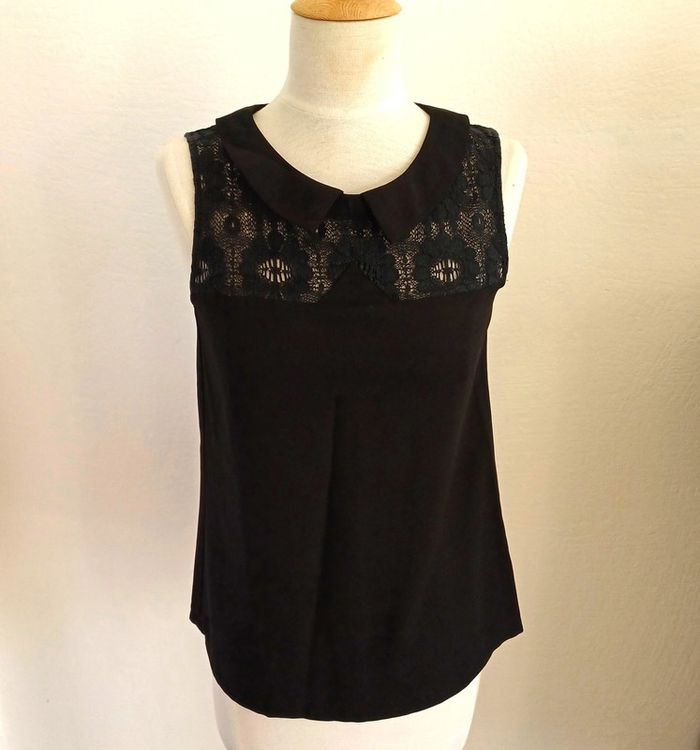 Haut noir Color Block taille S - photo numéro 7