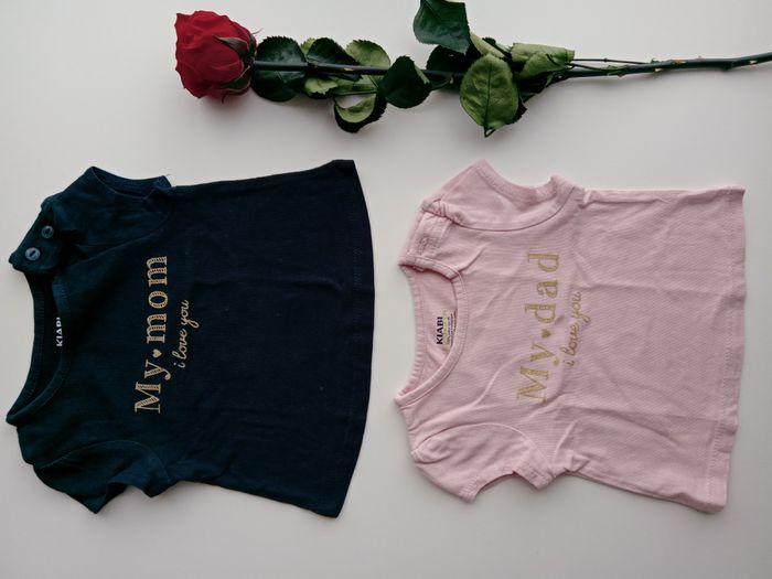 Lot de 2 t-shirts neufs 1 mois - photo numéro 3