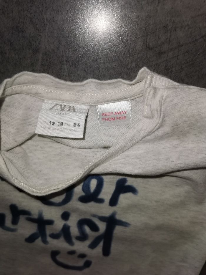 T shirt manches courtes zara - photo numéro 2