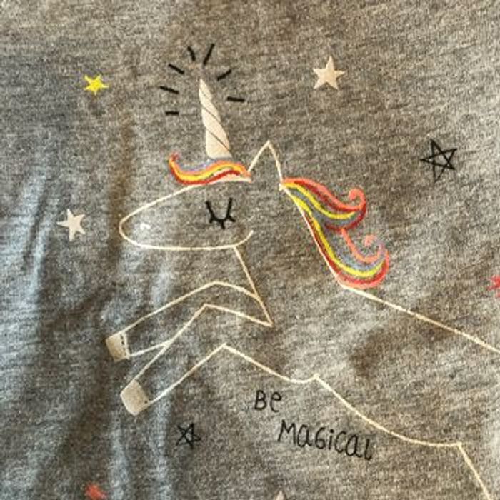 T-shirt manches longues licorne - photo numéro 3