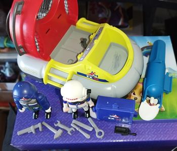 Playmobil Hovercraft Opération Artique 2004 REF 3192 7350 polaire bateau Boat Expedition