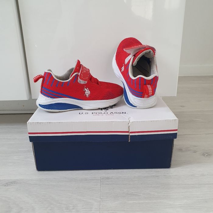 Baskets rouge US Polo garçon T28
