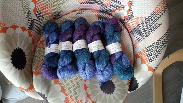 5 Rowan Fine Art Aran - merino mohair alpaga et soie