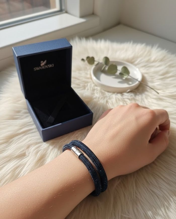 Ensemble Luxe Swarovski - Portefeuille & Collier/Bracelet 2-en-1 - photo numéro 9