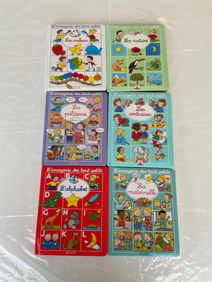 Lot de 6 imagiers “L’Imagerie des tout-petits” – Éditions Fleurus