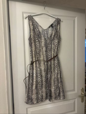 Robe sans manches imprimé animal mango S