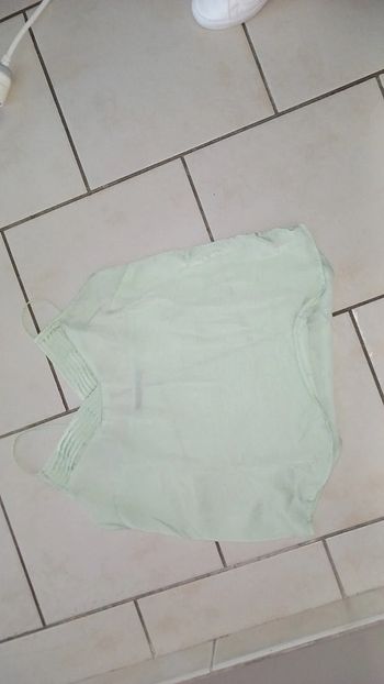 Tunique verte claire satin kiabi femme taille m