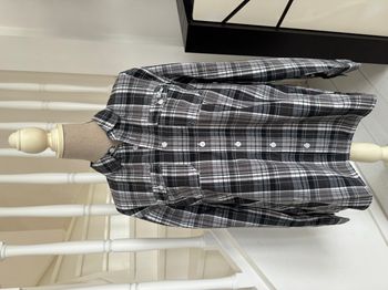 Chemise Lee Cooper à carreaux blanche, grise et noire