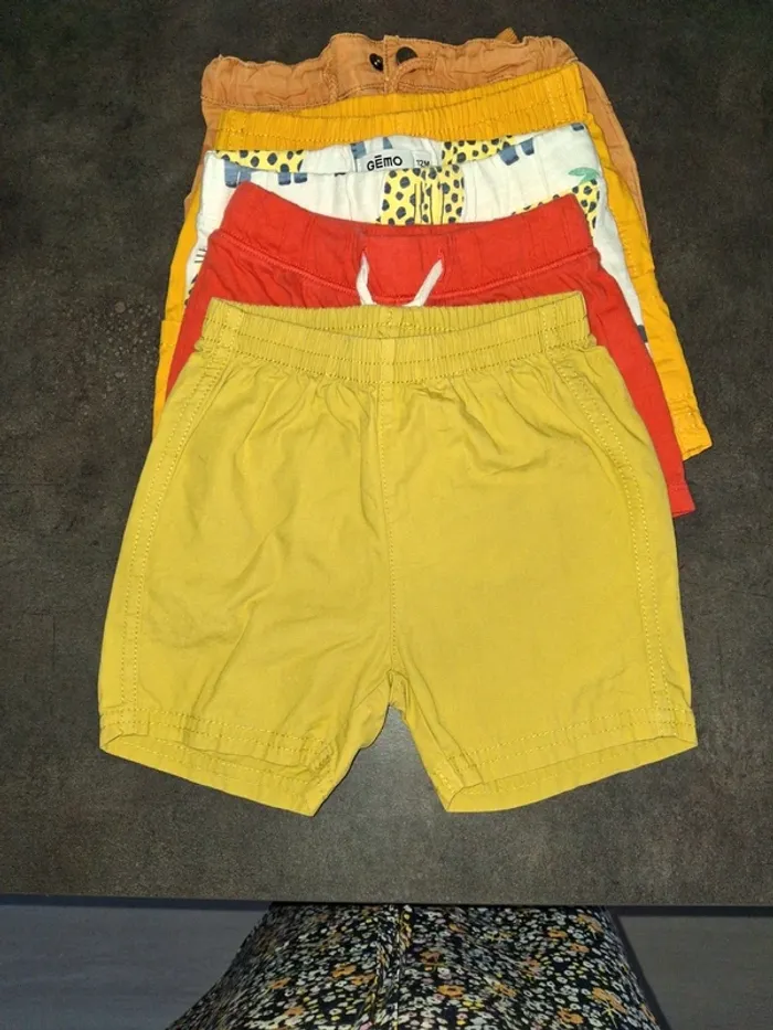 Lot de 5 shorts 12 mois - photo numéro 2