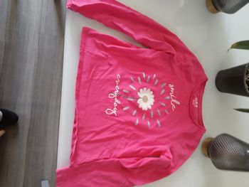 T SHIRT MANCHES LONGUES ROSE LA HALKE