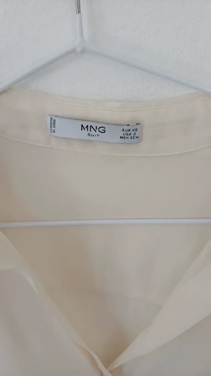 Chemise blanc cassé mango - photo numéro 2