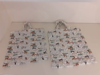 Lot de 2 sacs Safari pour chaussons ou rangement (R9/2025)