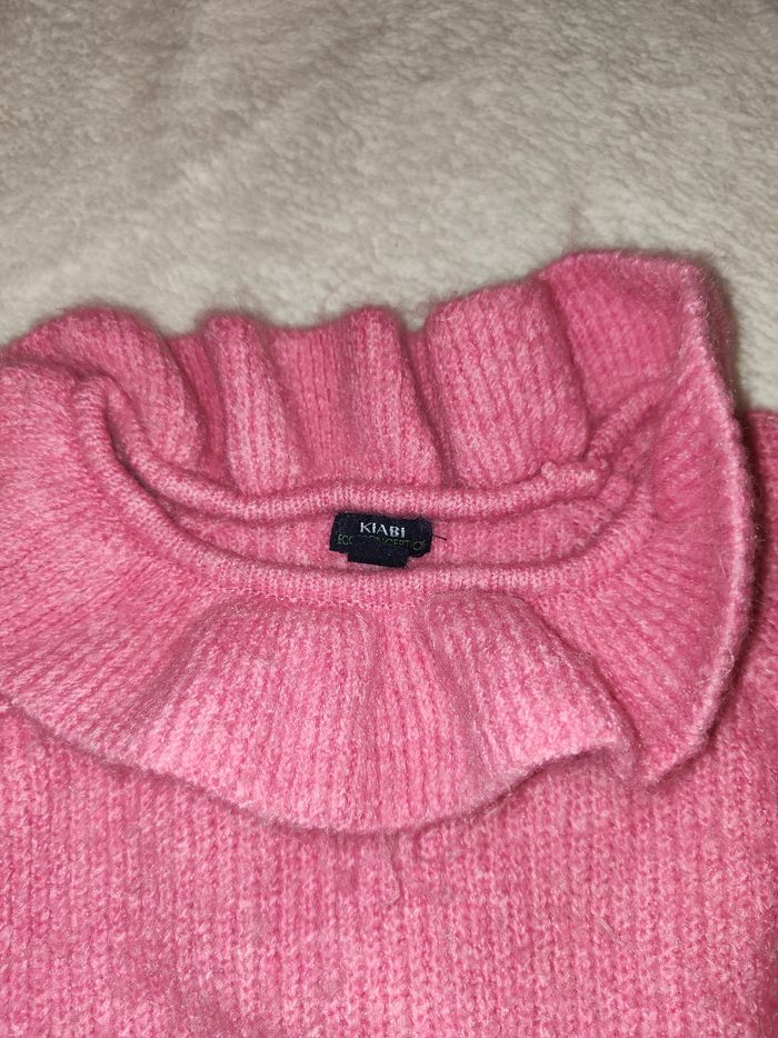 Pull rose à col roulé fille - photo numéro 3