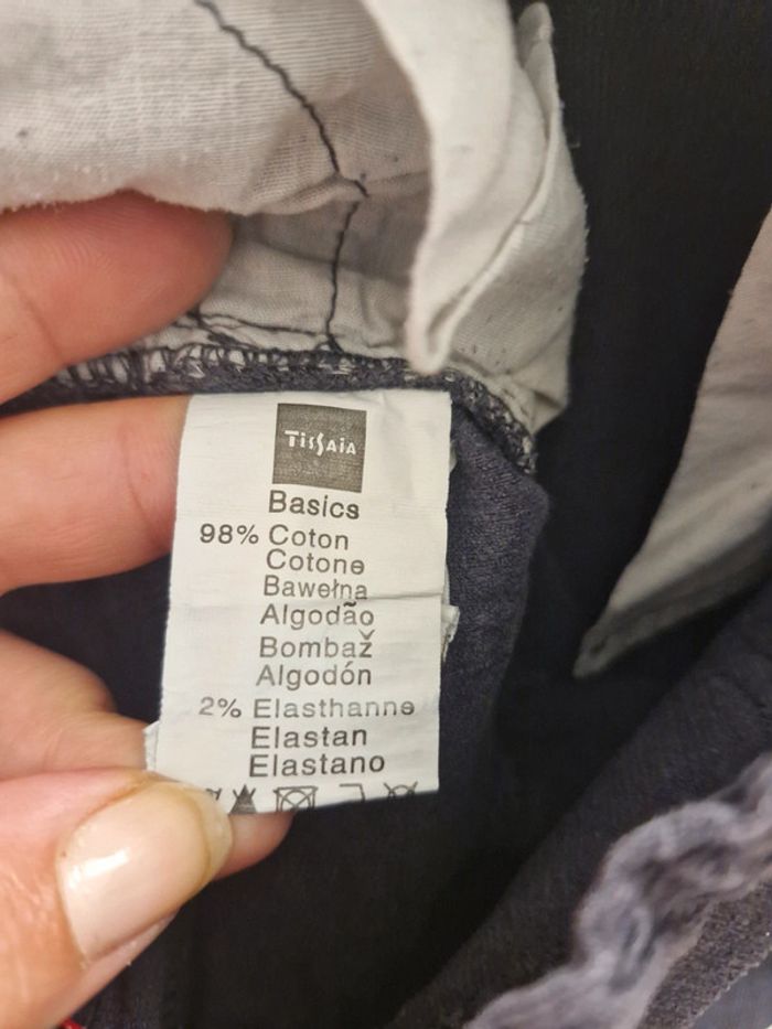 Pantalon velours côtelé bébé mixte 36 mois Kiabi bleu marine coton élasthanne - photo numéro 6