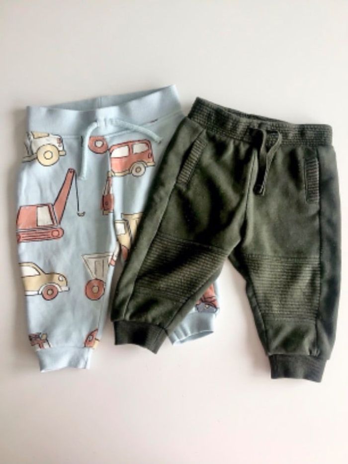 Lot de 2 pantalons joggings molletonnés 9 mois