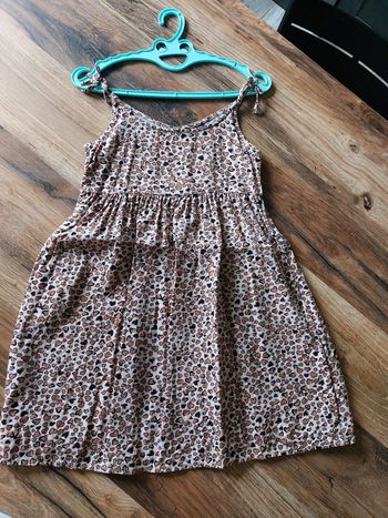 Robe à motifs cœur marron