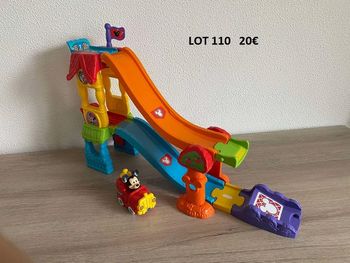 1er âge Vtech Tut tut bolide Disney Tobogan magique + le magi-camion de pompier de Mickey