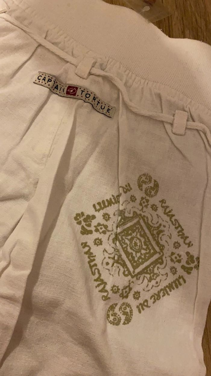 92 cm - pantalon été capitaine tortue coton léger - photo numéro 5