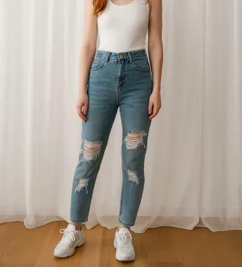 Jean taille haute Shein t.32/34