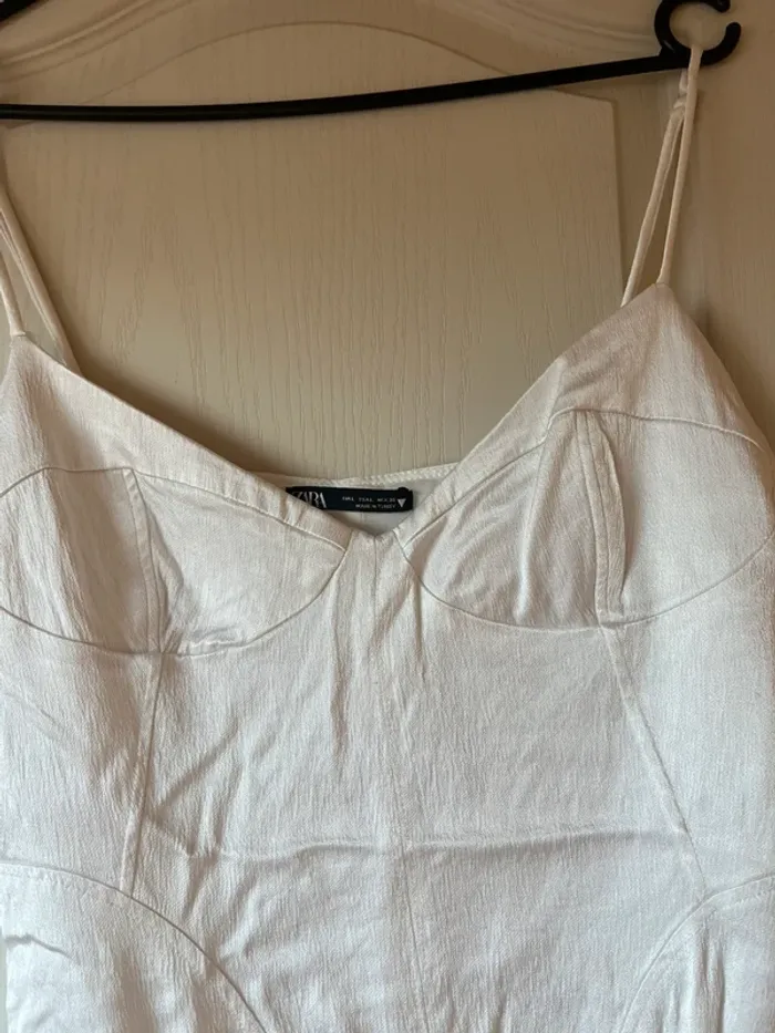 body satiné zara blanc - photo numéro 4