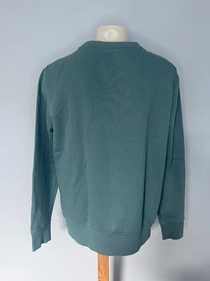 🧶 Pull col rond Mustang bleu – Taille M, style casual avec logo signature - photo numéro 5
