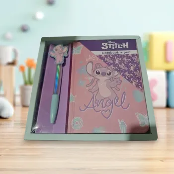 Carnet de notes avec stylo Stitch
