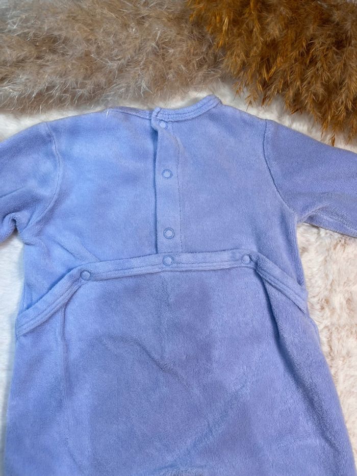 Pyjama velours violet Licorne, bébé fille, 3 mois, kiabi, bon état - photo numéro 4