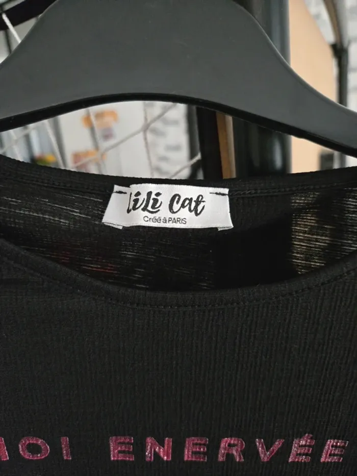 Tee-shirt ML Lili Cat 14 ans - photo numéro 2