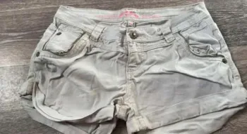 Short en jeans blanc Jennyfer