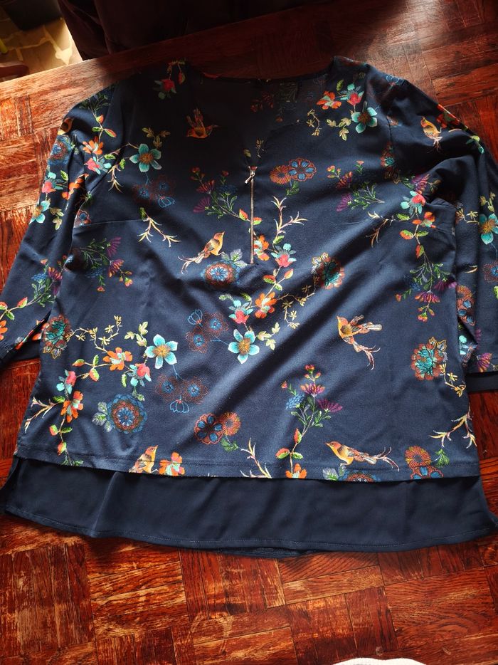 Tunique bleue marine