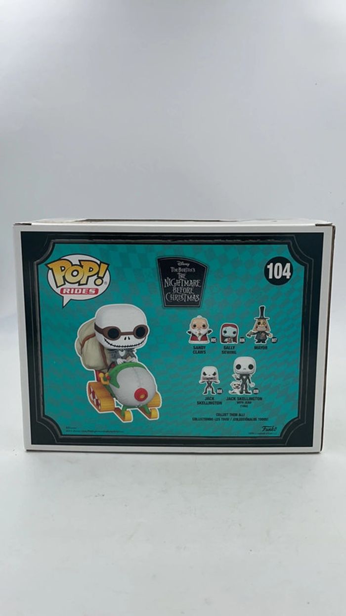 Figurine Funko Pop Disney Jack Skellington In Snowmobile N•104 neuf - photo numéro 3
